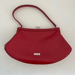 Moschino Vintage Red Leather HandBag
